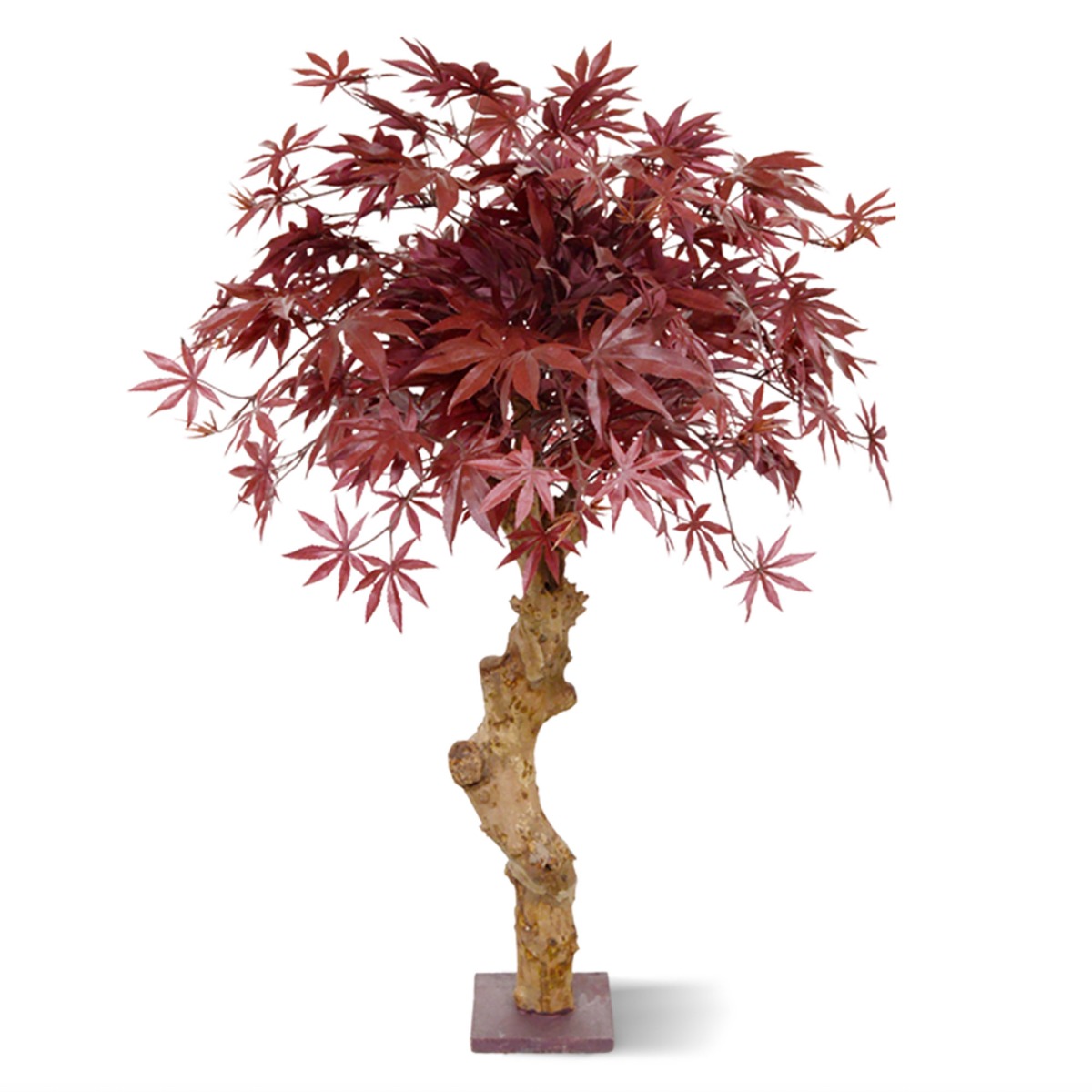 Ahorn Kunstbaum Deluxe mit Echtholzstamm 85 cm burgunderrot unter Grüne Kunstpflanzen