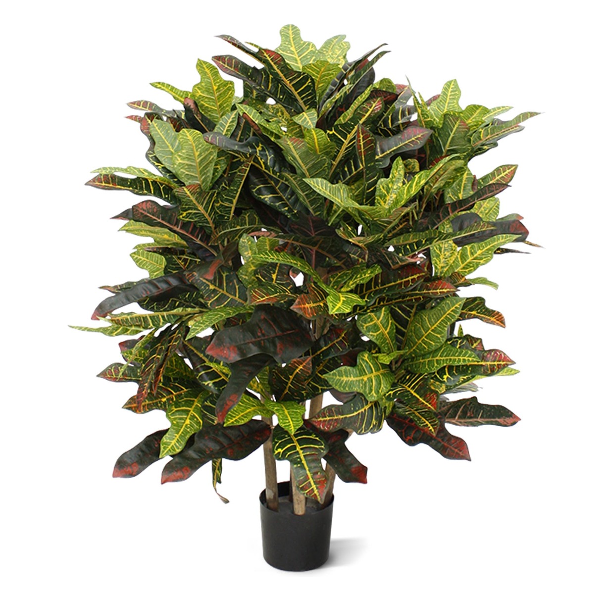 Croton Kunstpflanze Deluxe XL 90 cm unter Grüne Kunstpflanzen