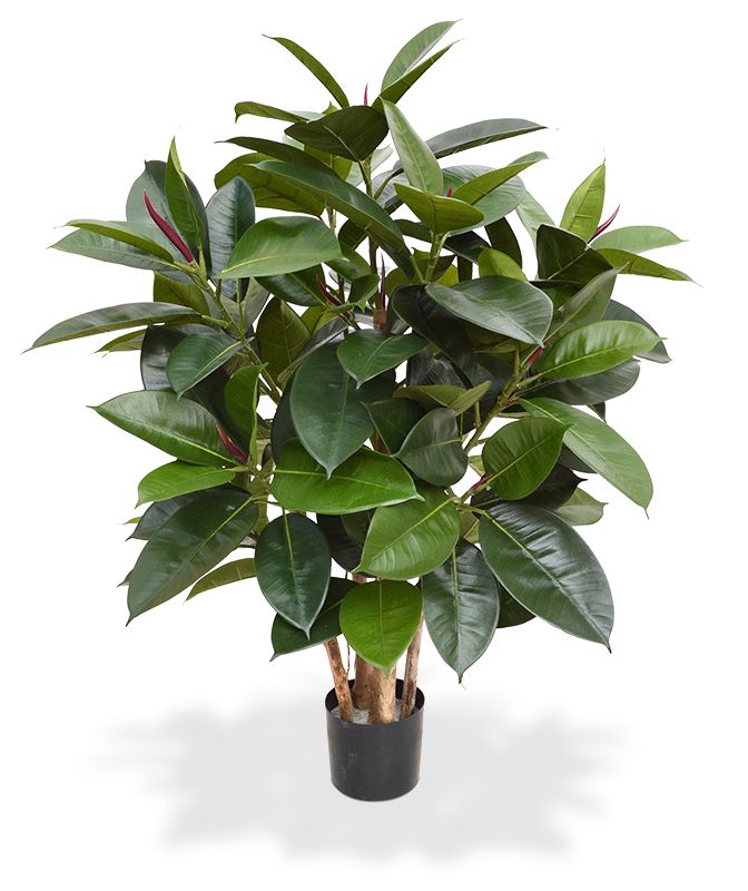 Elastica Robusta Kunstpflanze 90 cm grn