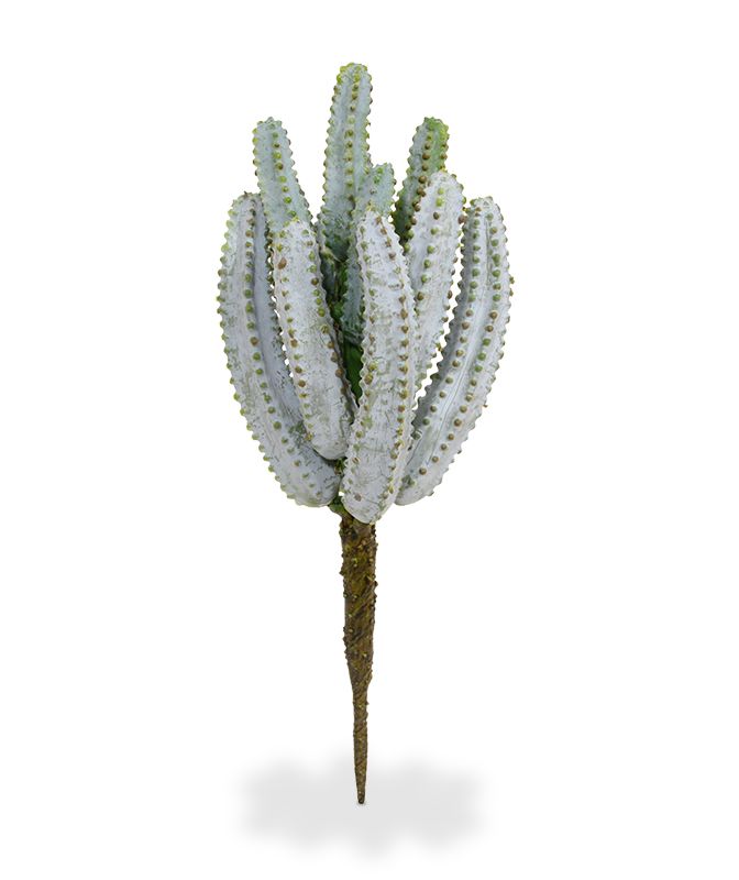 Euphorbia Kunst-Kaktus 25 cm grau