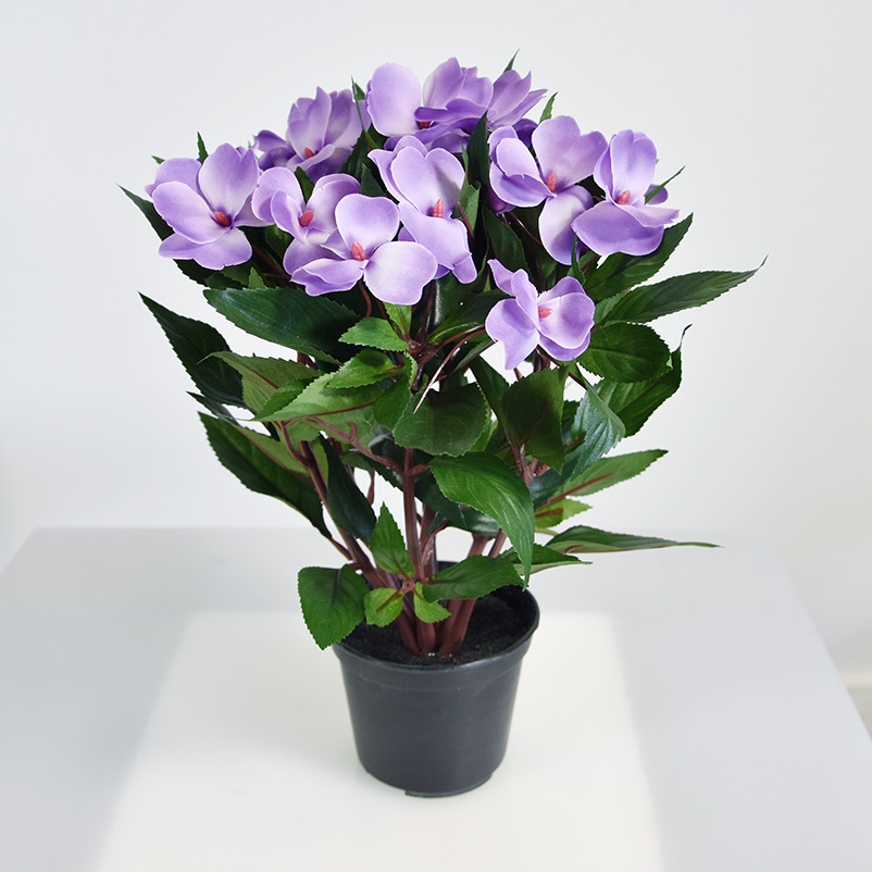 Fleissiges Lieschen Kunstpflanze 30 cm lila