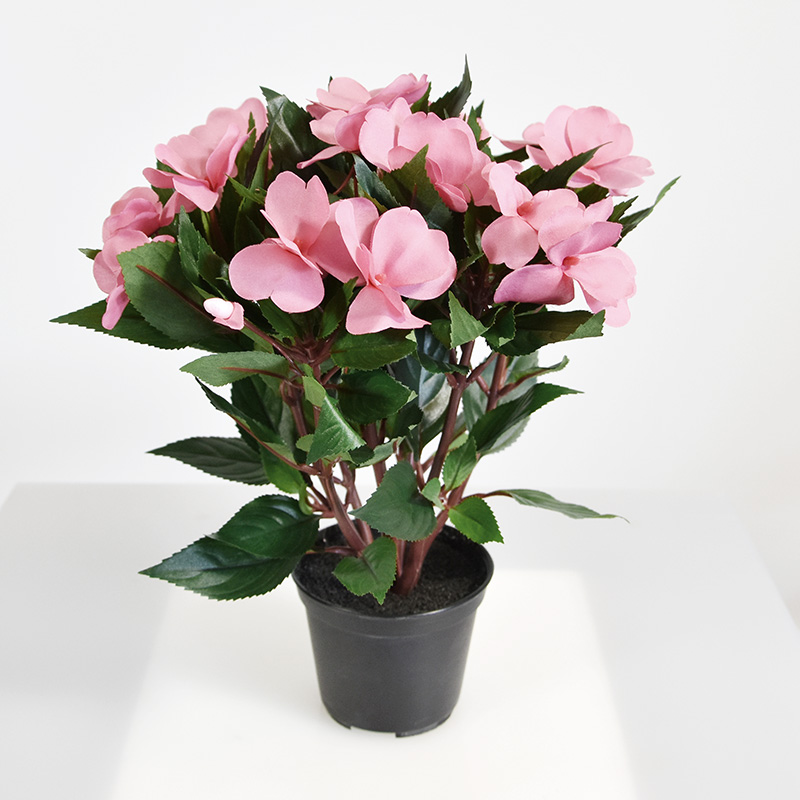 Fleissiges Lieschen Kunstpflanze 30 cm rosa