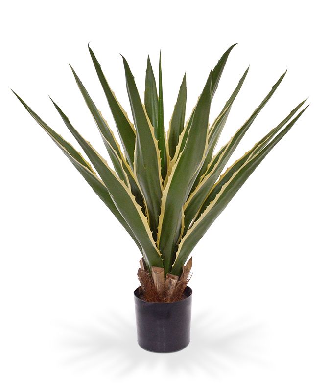 Furcraea Agave Kunstpflanze 80 cm bunt