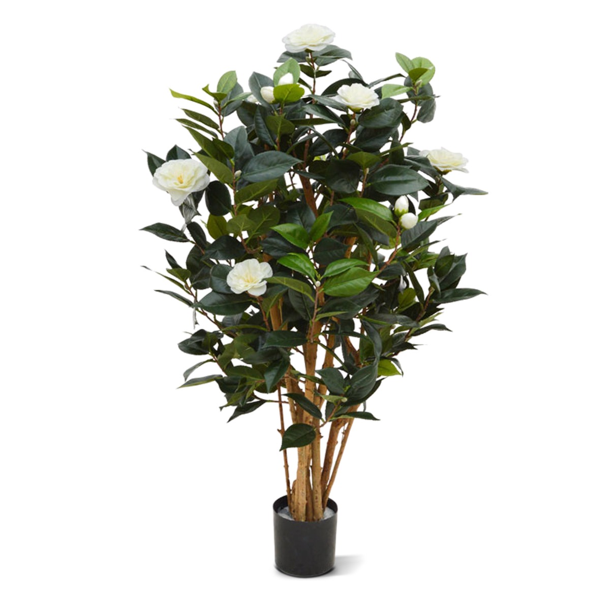 Kamelie Kunstpflanze (Camellia Japonica) Deluxe 100 cm creme