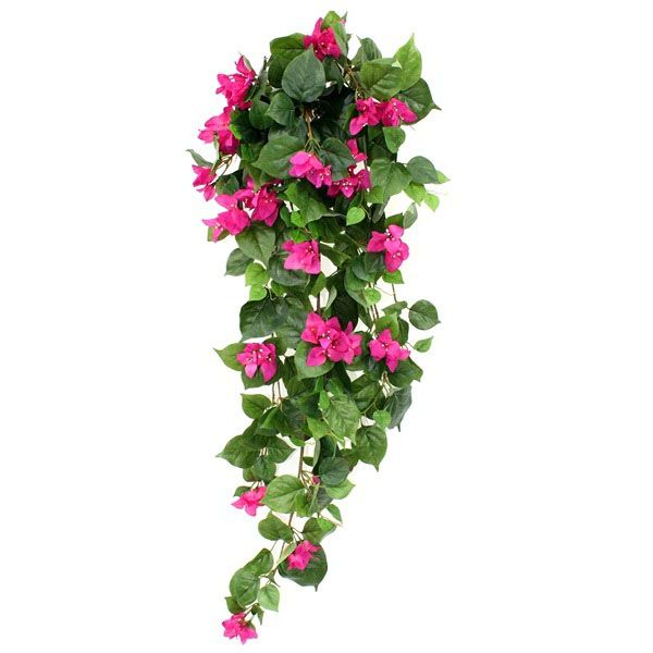 Knstliche Bougainvillea Hngepflanze violett 100 cm