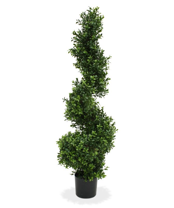 Knstliche Buchsbaum Spirale Deluxe 100 cm