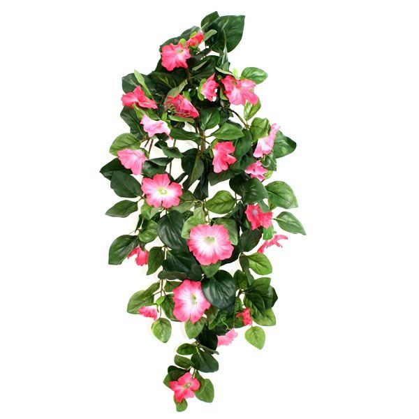 Künstliche Hängepetunien Deluxe rosa 80 cm unter Künstliche Hängepflanzen