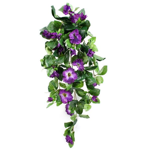 Künstliche Hängepetunien Deluxe violet 80 cm unter Künstliche Hängepflanzen