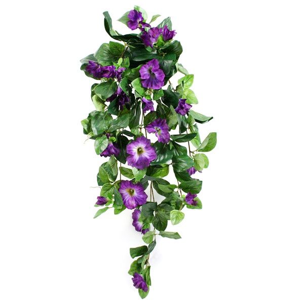 Knstliche Hngepetunien Deluxe violet 80 cm