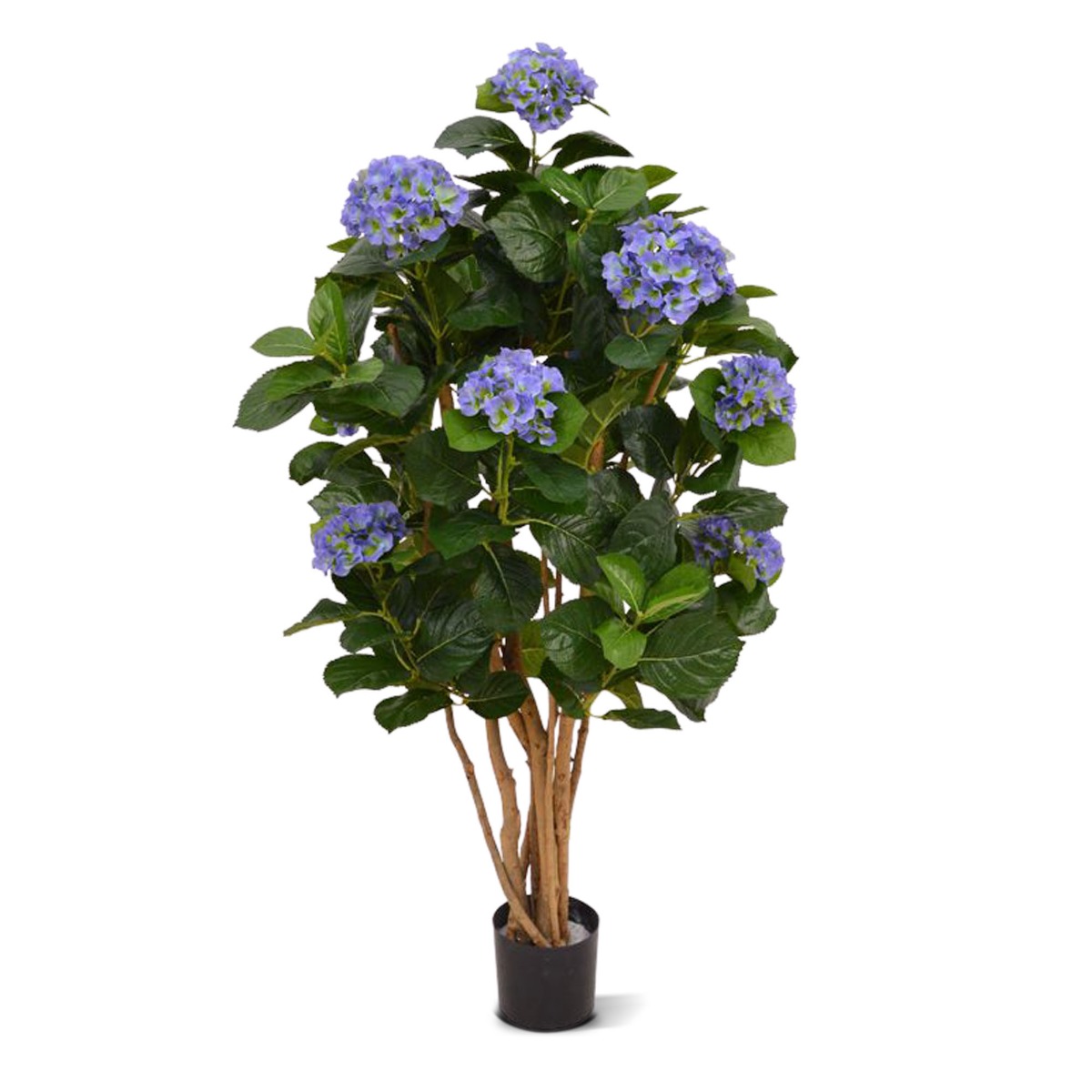 Künstliche Hortensien mit Stamm 110 cm blau