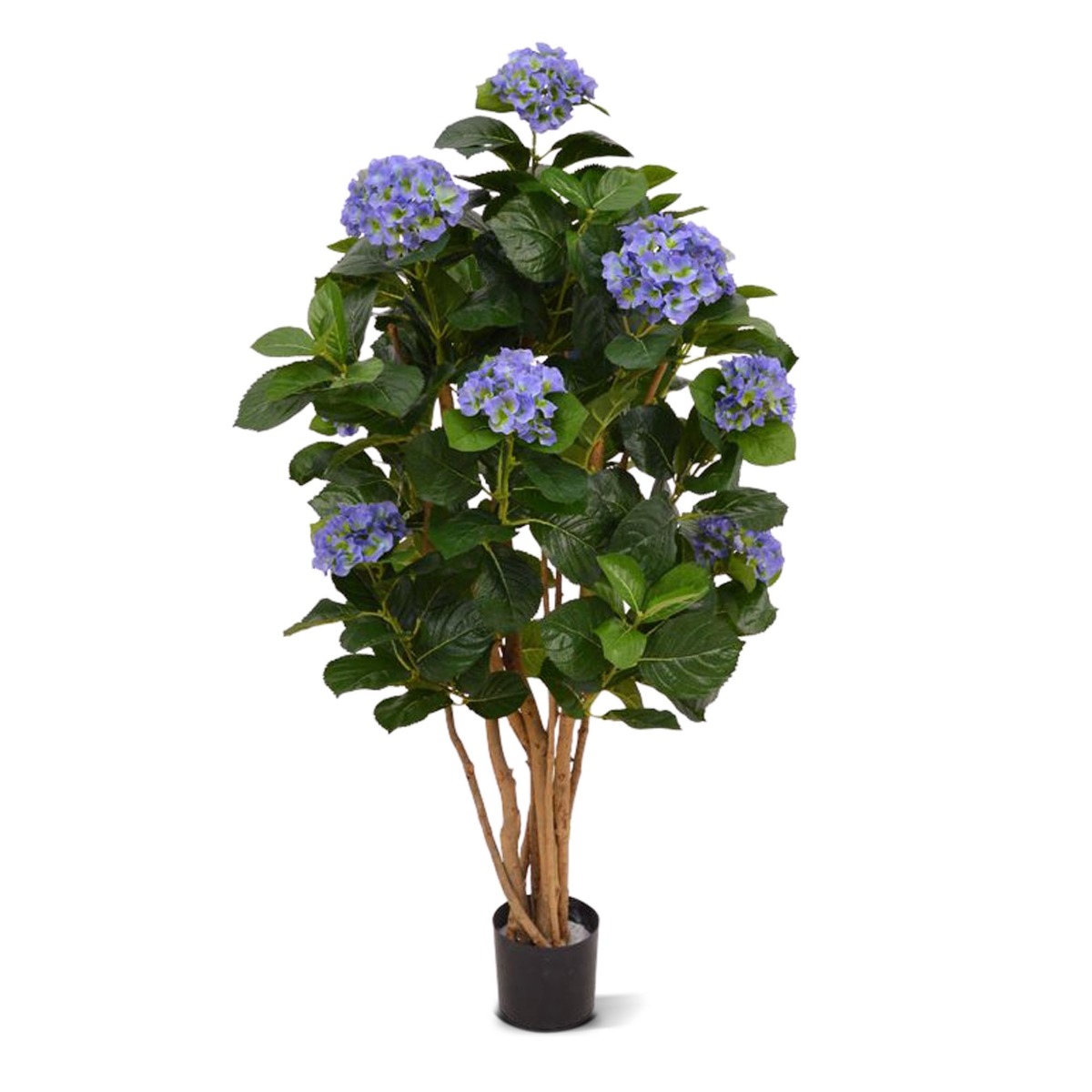 Knstliche Hortensien mit Stamm 110 cm blau