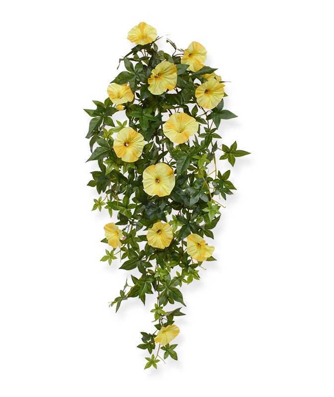 Knstliche Petunien Hngepflanze 70 cm gelb unter Knstliche Hngepflanzen