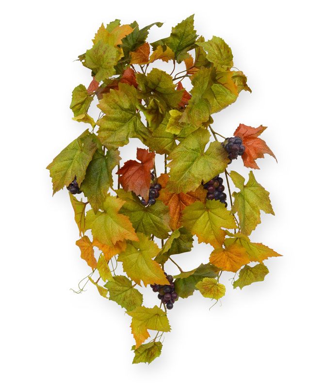 Künstliche Trauben Hängepflanze (Herbsthänger) 75 cm