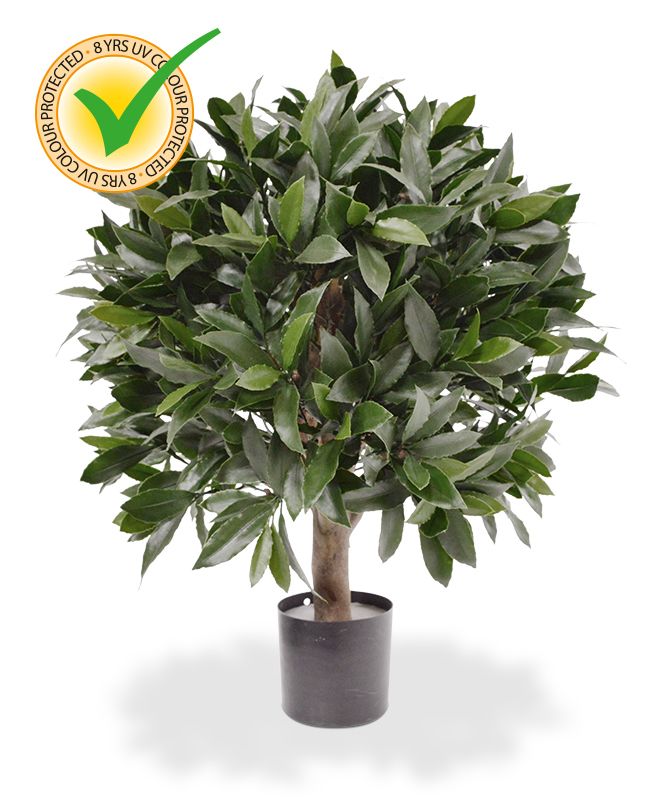 Knstlicher Lorbeer Kugelbaum 50 cm UV-bestndig