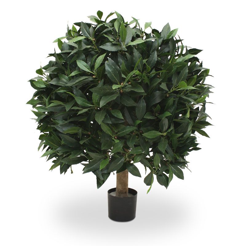 Künstlicher Lorbeer Kugelbaum XL 60 cm unter Grüne Kunstpflanzen