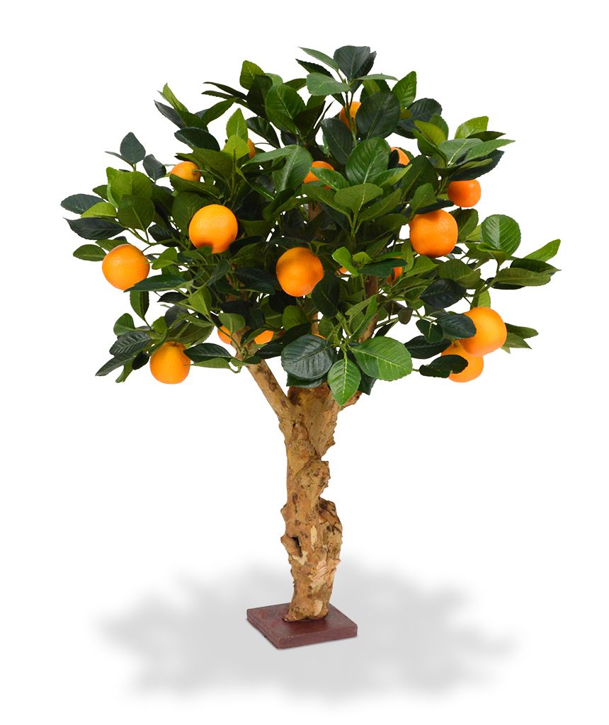 Künstlicher Orangen Bonsai 65 cm auf Fuss