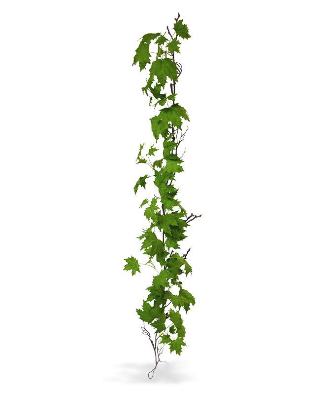 Maple Kunst-Girlande deluxe 180 cm grün
