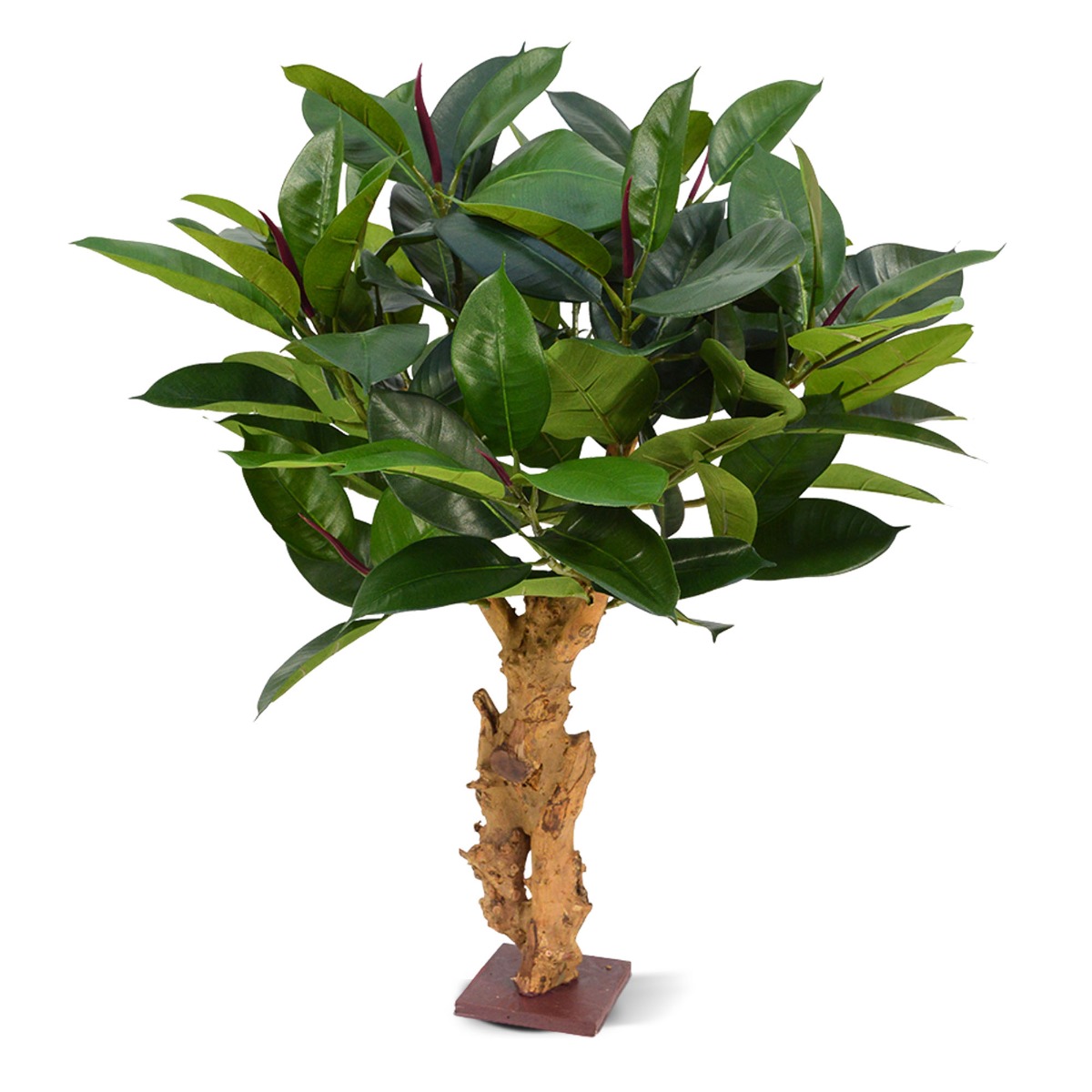 Philodendron Kunstpflanze 80 cm mit Sockel