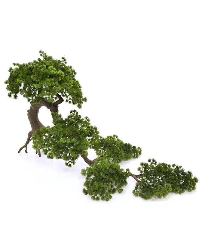 Pinus Bonsai Kunstbaum 65x100 cm auf Fss