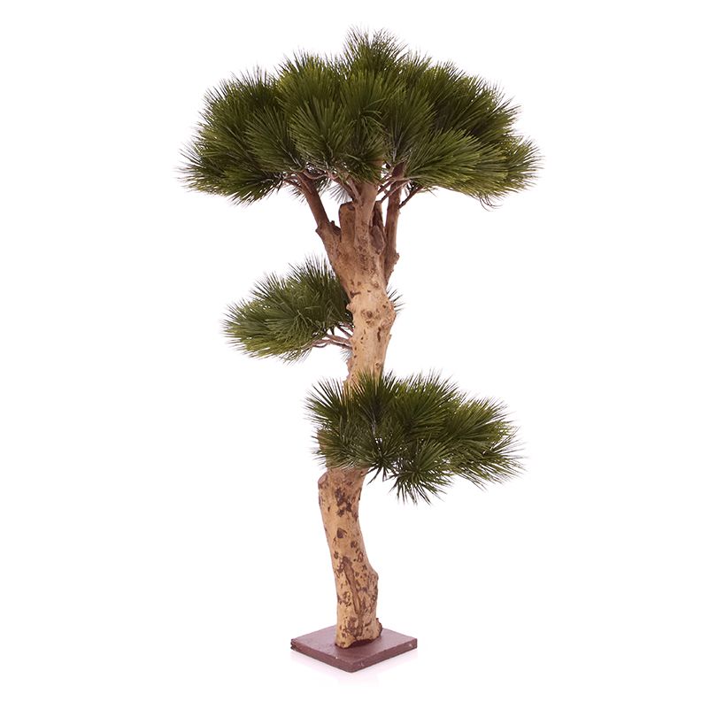 Pinus Bonsai Kunstbaum 85 cm auf Fuss