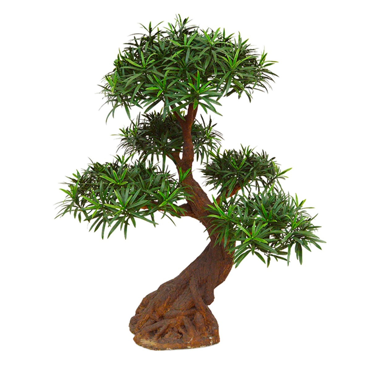 Podocarpus Kunstbonsai x 5 90 cm UV-bestndig