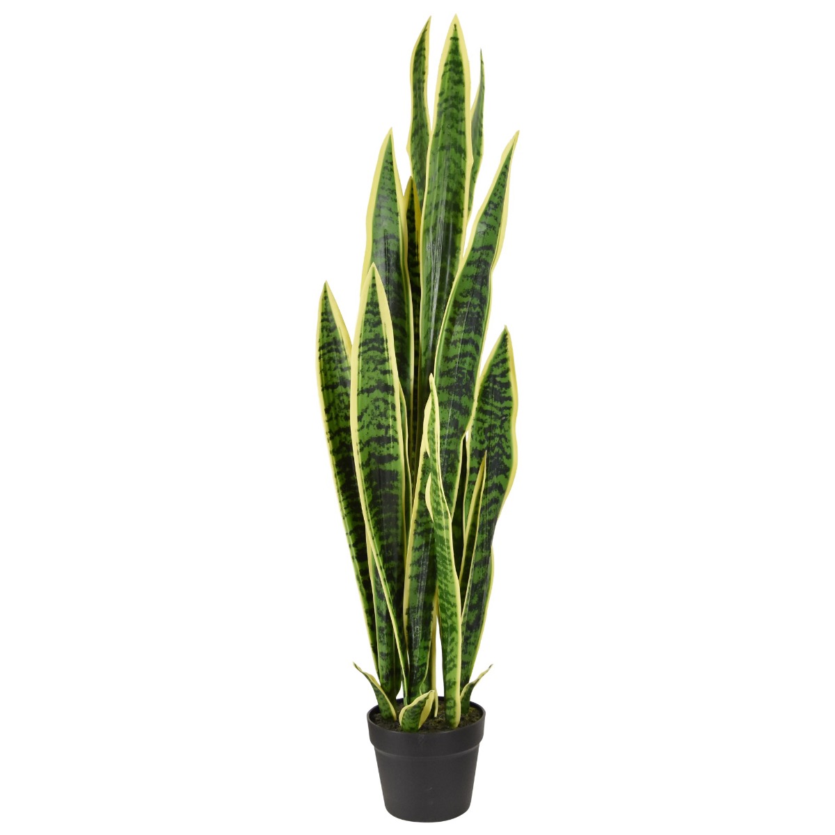 Sanseveria Kunstpflanze Bunt 110cm in Topf